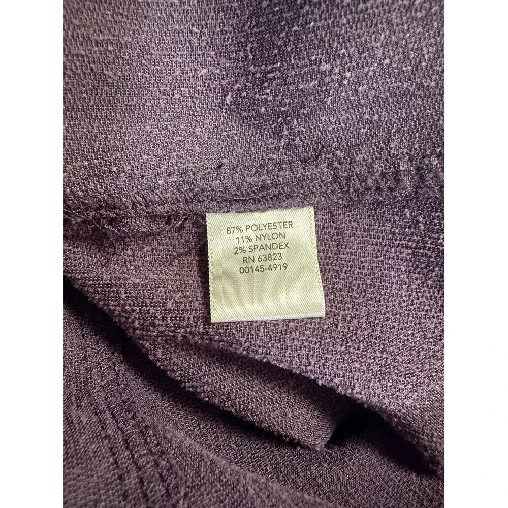 Christopher & Banks Women's S Purple Corduroy Jacket Silver Buttons Small - Picture 6 of 6